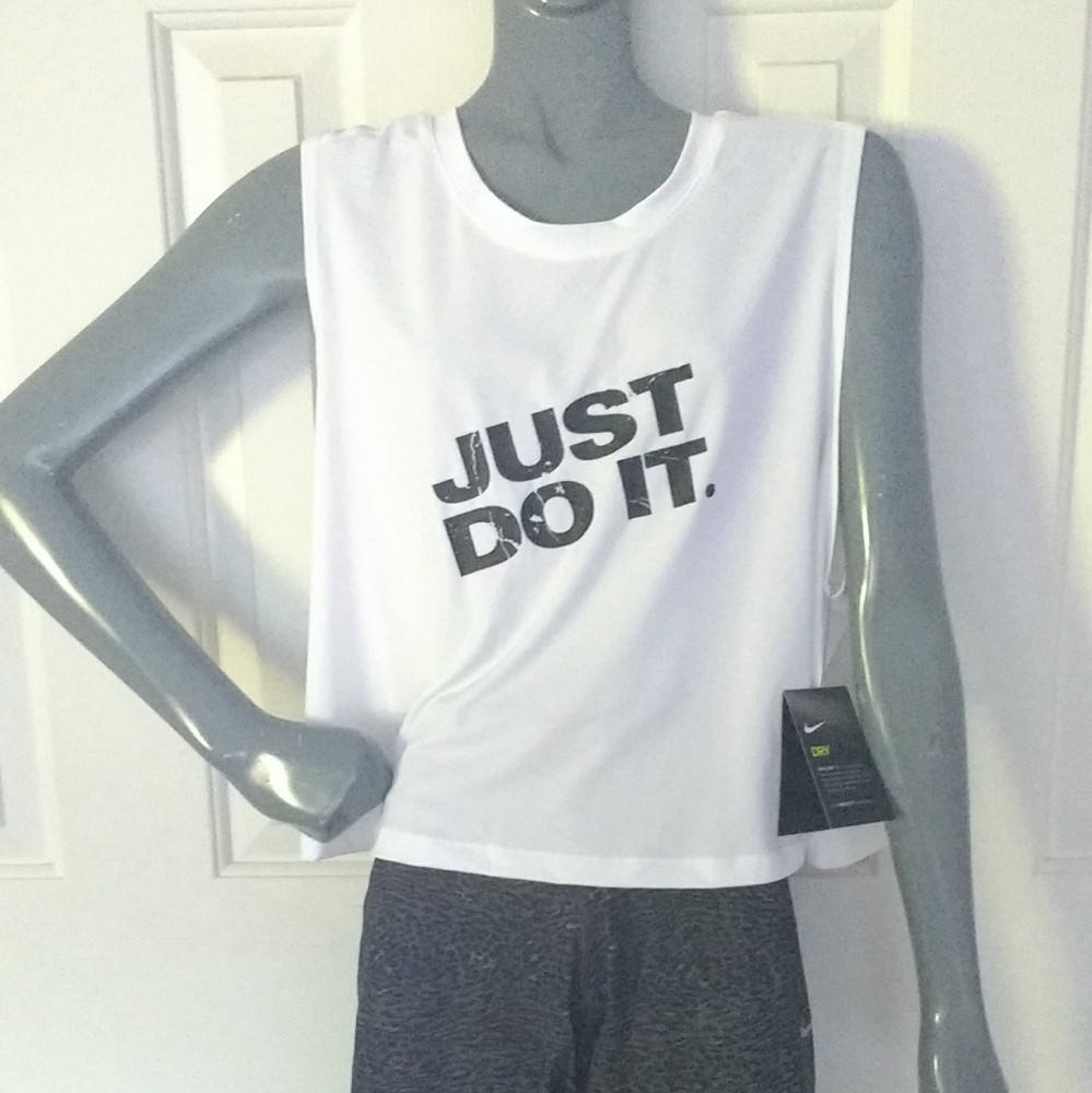 Just Do It White Tank Top! - Picture 2 of 4